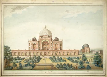 Mausoleo de Humayun, Delhi, en 1820
